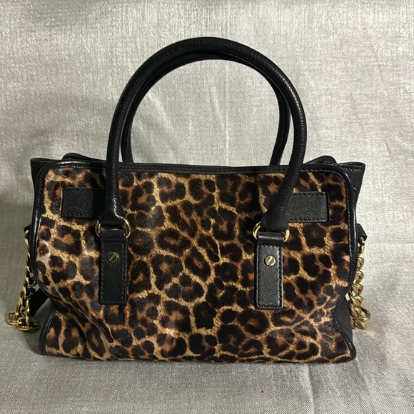 MICHAEL KORS HAMILTON CALF HAIR HANDBAG WITH SHOULDER STRAPS. SOLD-AS-IS - Picture 2 of 5